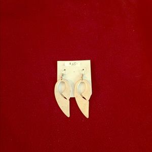 REDUCED!-Very sleek & modern Pewter earrings